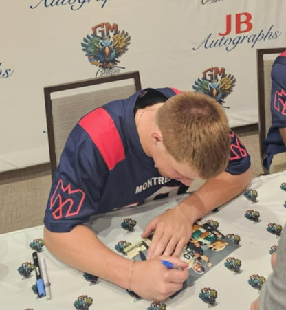 Signed Davis Alexander Montreal Alouettes 8x10 Photo #9 From Private Signing