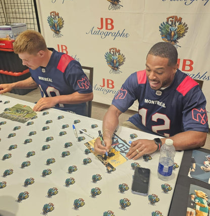 Signed Davis Alexander Montreal Alouettes 8x10 Photo #9 From Private Signing