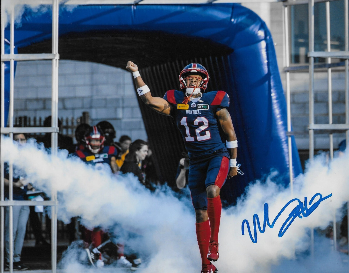 Signed Najee Murray Montreal Alouettes 8x10 Photo #5 From Private Signing