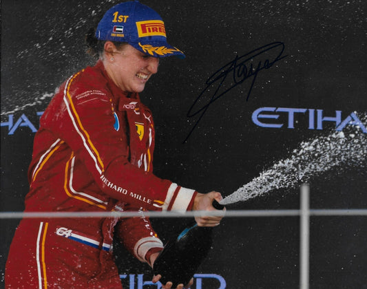 Signed Maya Weug Formula 1 Academy  Ferrari Racing 8x10 Photo #1 Original