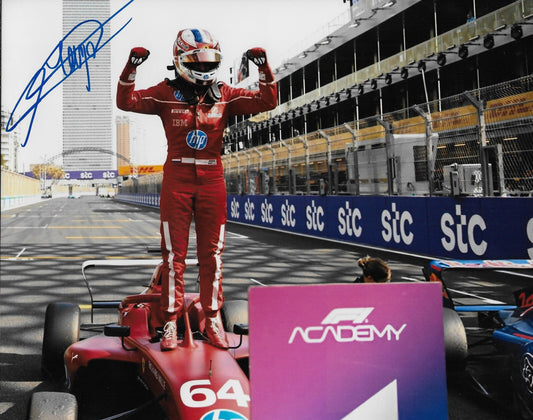 Signed Maya Weug Formula 1 Academy  Ferrari Racing 8x10 Photo #6 Original
