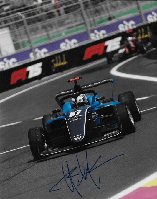 Signed Lia Block Formula 1 Academy Williams and Art Racing 8x10 Photo 1 Original