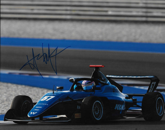 Signed Lia Block Formula 1 Academy Williams and Art Racing 8x10 Photo 3 Original