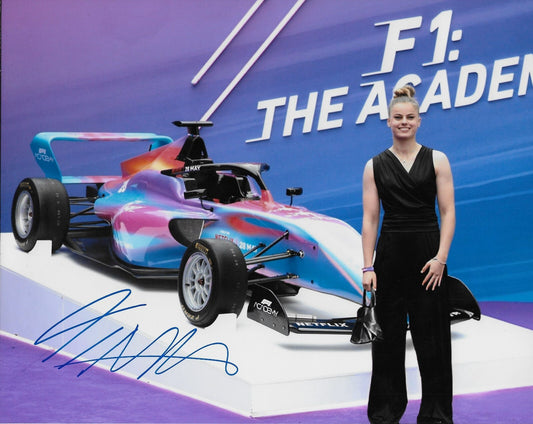 Signed Tina Hausmann Formula 1 Academy Aston Martin Racing 8x10 Photo 7 Original