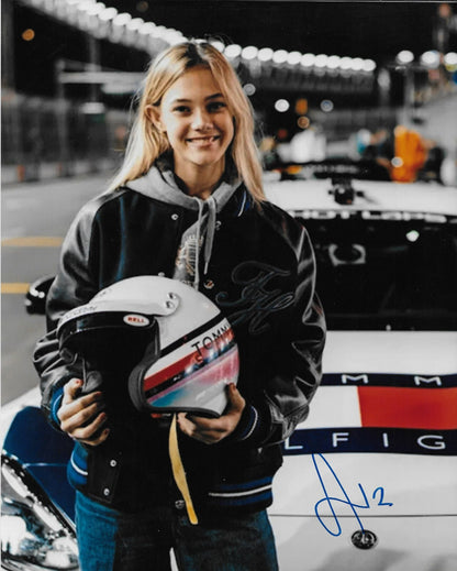 Signed Alba Larsen Formula 1 Academy Tommy Hilfiger Racing 8x10 Photo 5 Original