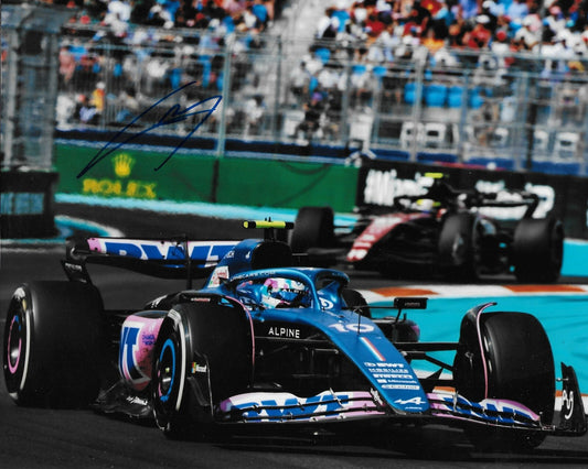 Signed Pierre Gasly Formula 1 Alpine Racing Autograped 8x10 Photo # 10 Original