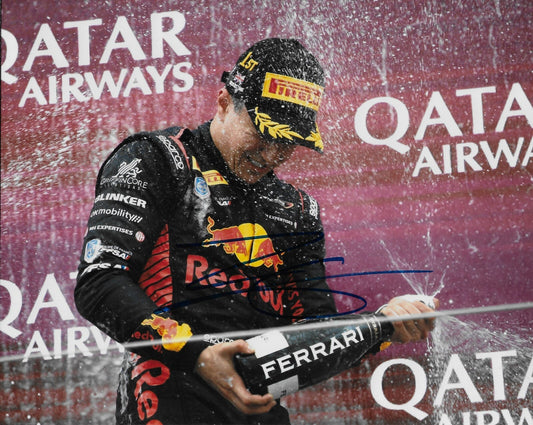 Signed Isack Hadjar Formula 1 Bulls Racing Autographed 8x10 Photo #1 Original