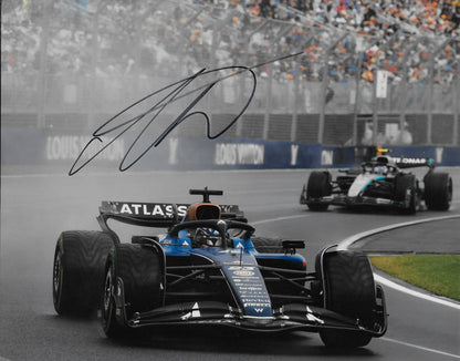 Signed Alexander Alex Albon Formula 1 Williams Racing 8x10 Photo #3 Original