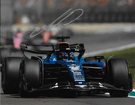 Signed Alexander Alex Albon Formula 1 Williams Racing 8x10 Photo #2 Original