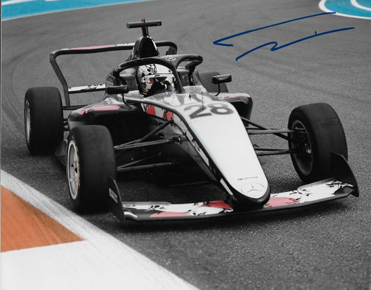 Signed Doriane Pin Formula 1 Academy Prema Racing 8x10 Photo #3 Original