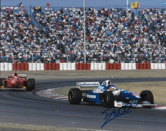 Signed Jacques Villeneuve Formula 1 Racing Autographed 8x10 Photo #5 Original