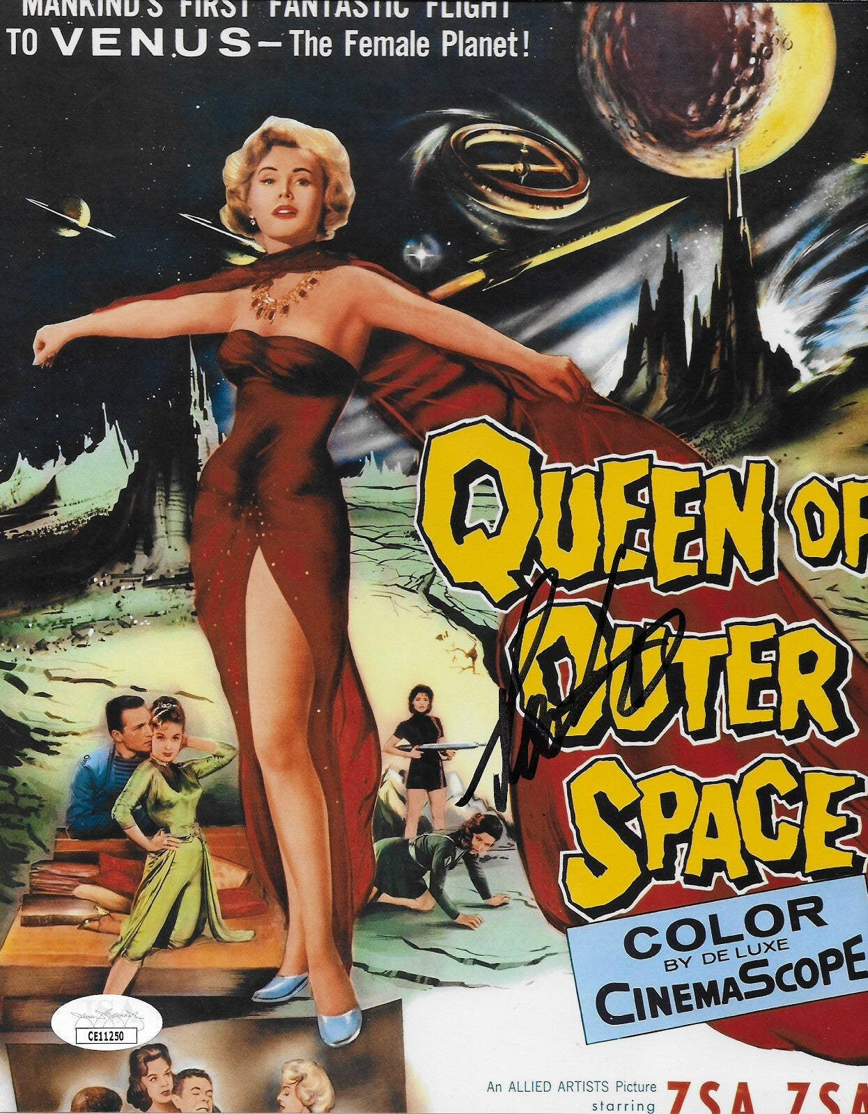 Signed Lisa Davis Queen of Outer Space 8x10 Photo #2 with JSA Authentication