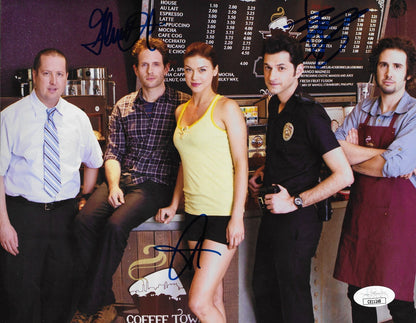 Signed Adrianne Palicki Ben Schwartz Glen Howerton  Coffee Town 8x10 with JSA