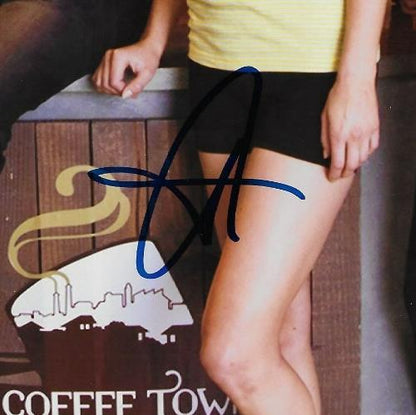 Signed Adrianne Palicki Ben Schwartz Glen Howerton  Coffee Town 8x10 with JSA
