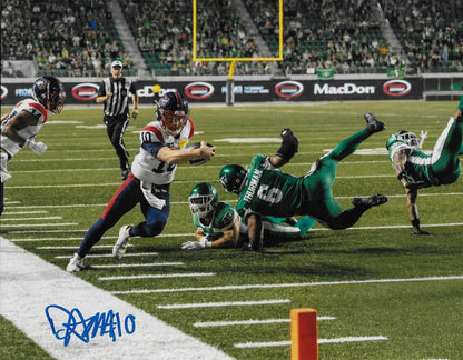 Signed Davis Alexander Montreal Alouettes 8x10 Photo #2 From Private Signing