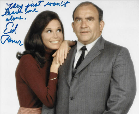 Signed Ed Asner Mary Tyler Moore Show Autographed 8x10 Photo #1 Original