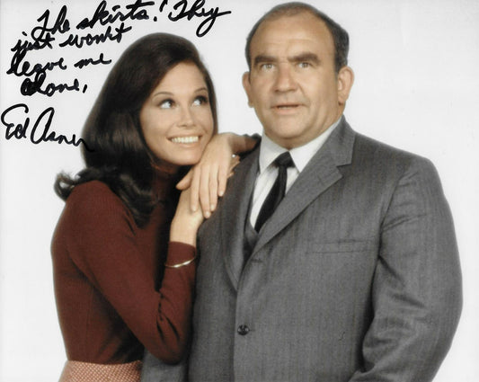 Signed Ed Asner Mary Tyler Moore Show Autographed 8x10 Photo #2 Original