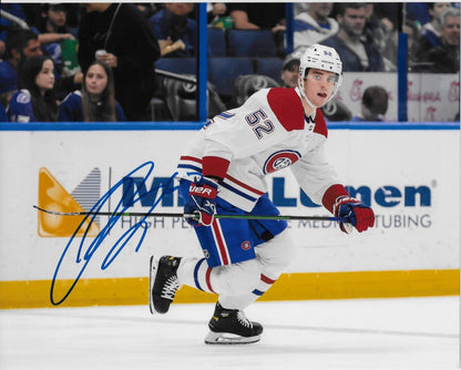 Signed Justin Barron Montreal Canadiens Autographed 8x10 Photo #5 Original
