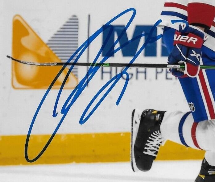 Signed Justin Barron Montreal Canadiens Autographed 8x10 Photo #5 Original