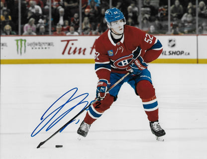 Signed Justin Barron Montreal Canadiens Autographed 8x10 Photo #9 Original