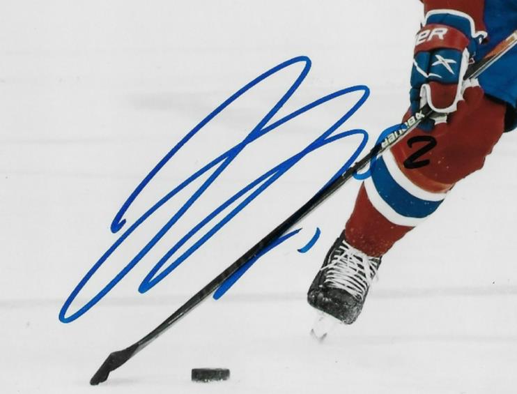 Signed Justin Barron Montreal Canadiens Autographed 8x10 Photo #9 Original