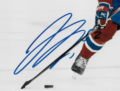 Signed Justin Barron Montreal Canadiens Autographed 8x10 Photo #9 Original