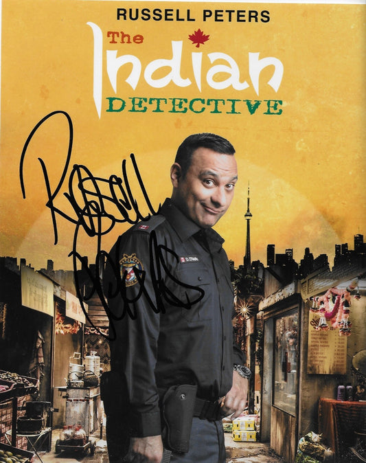 Signed Russell Peters The Indian Detective 8x10 Photo #1 Original