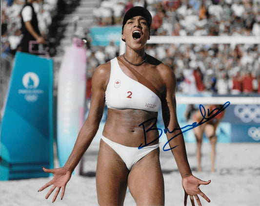 Signed  Brandie Wilkerson Olympic Volleyball Autographed 8x10 Photo #2 Original