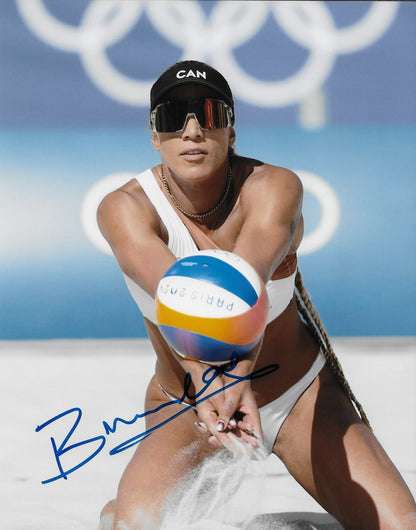 Signed  Brandie Wilkerson Olympic Volleyball Autographed 8x10 Photo #3 Original