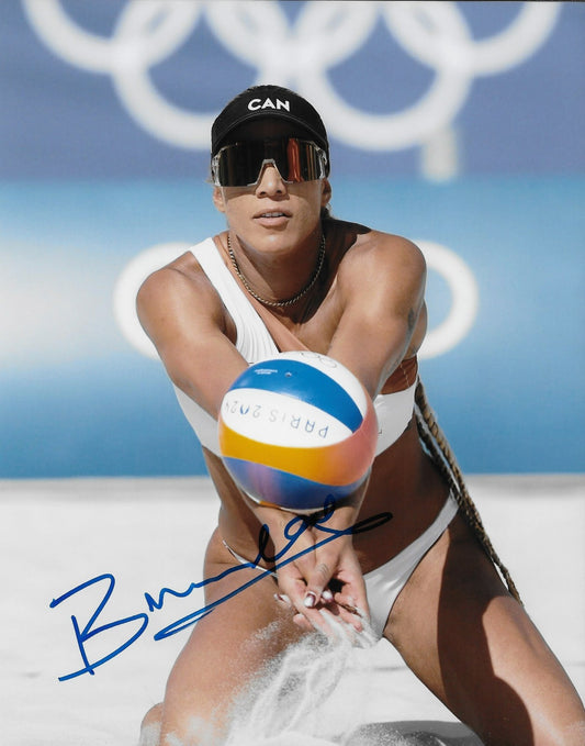 Signed  Brandie Wilkerson Olympic Volleyball Autographed 8x10 Photo #3 Original