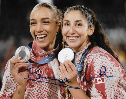 Signed Brandie Wilkerson Melissa Humana-Paredes Volleyball 8x10 Photo 1 Original