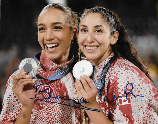 Signed Brandie Wilkerson Melissa Humana-Paredes Volleyball 8x10 Photo 1 Original