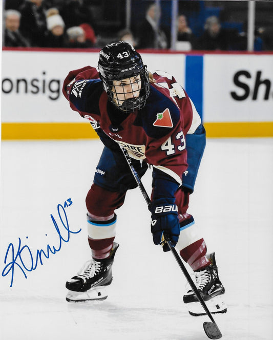 Signed Kristin O'Neill Montreal Victoire  PWHL Hockey 8x10 Photo #1 Original