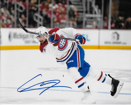 Signed Alexandre Carrier Montreal Canadiens Autographed 8x10 Photo #2 Original