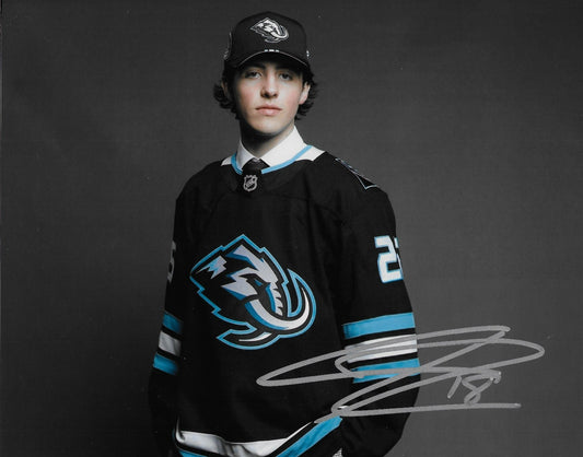 Signed Caleb Desnoyers Utah Mammoth Autographed 8x10 Photo #2 Original