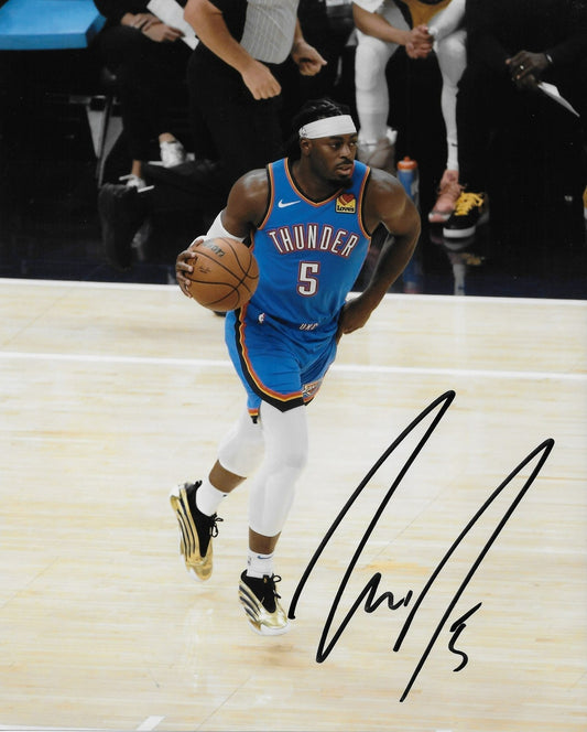 Signed Luguentz Dort Oklahoma City Thunder Signed 8x10 Photo #2 Original