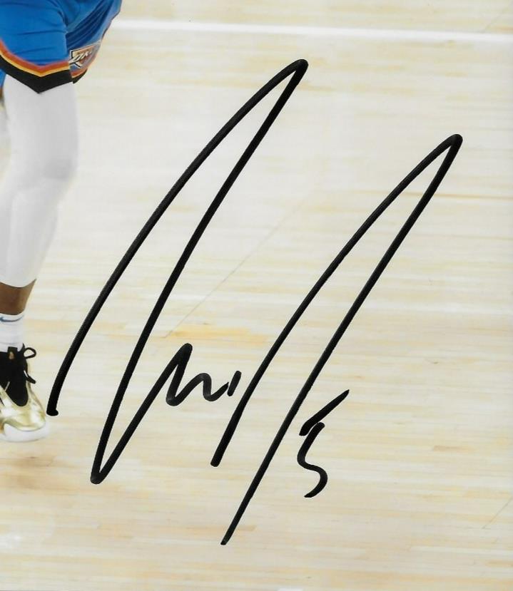 Signed Luguentz Dort Oklahoma City Thunder Signed 8x10 Photo #2 Original