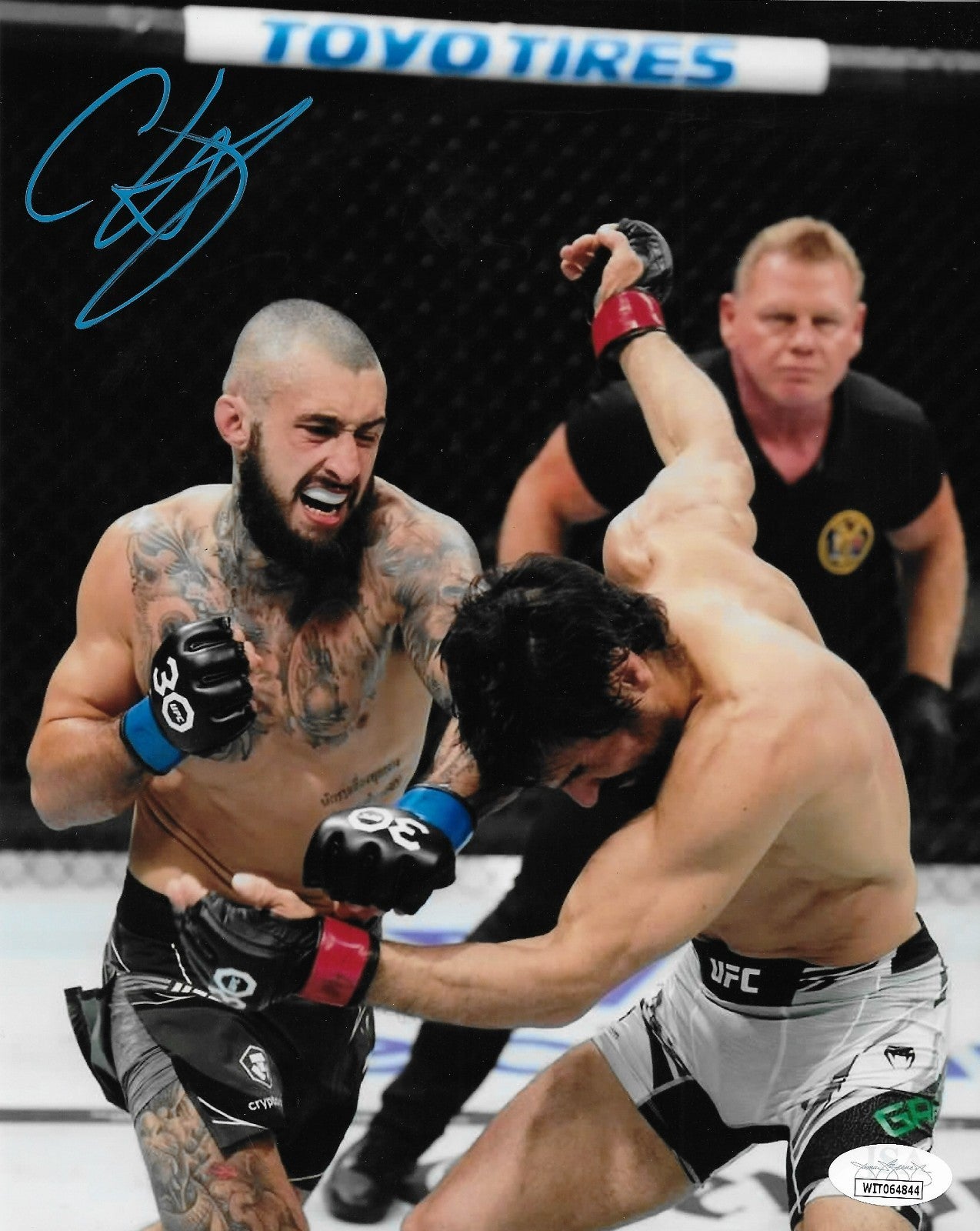 Signed Charles Jourdain UFC  8x10 Photo #2 Original w JSA Authentication