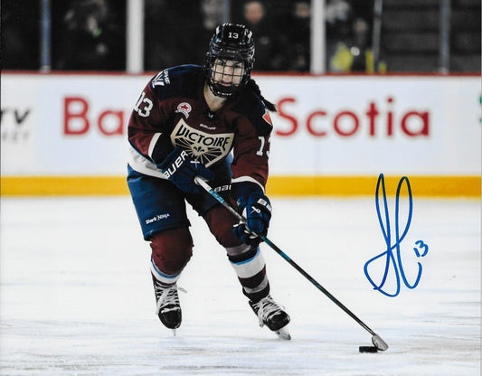 Signed Alexandra Labelle PWHL Montreal Victoire 8x10 Photo #1 Original