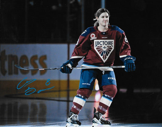 Signed  Gabrielle David PWHL Montreal Victoire 8x10 Photo #1 Original