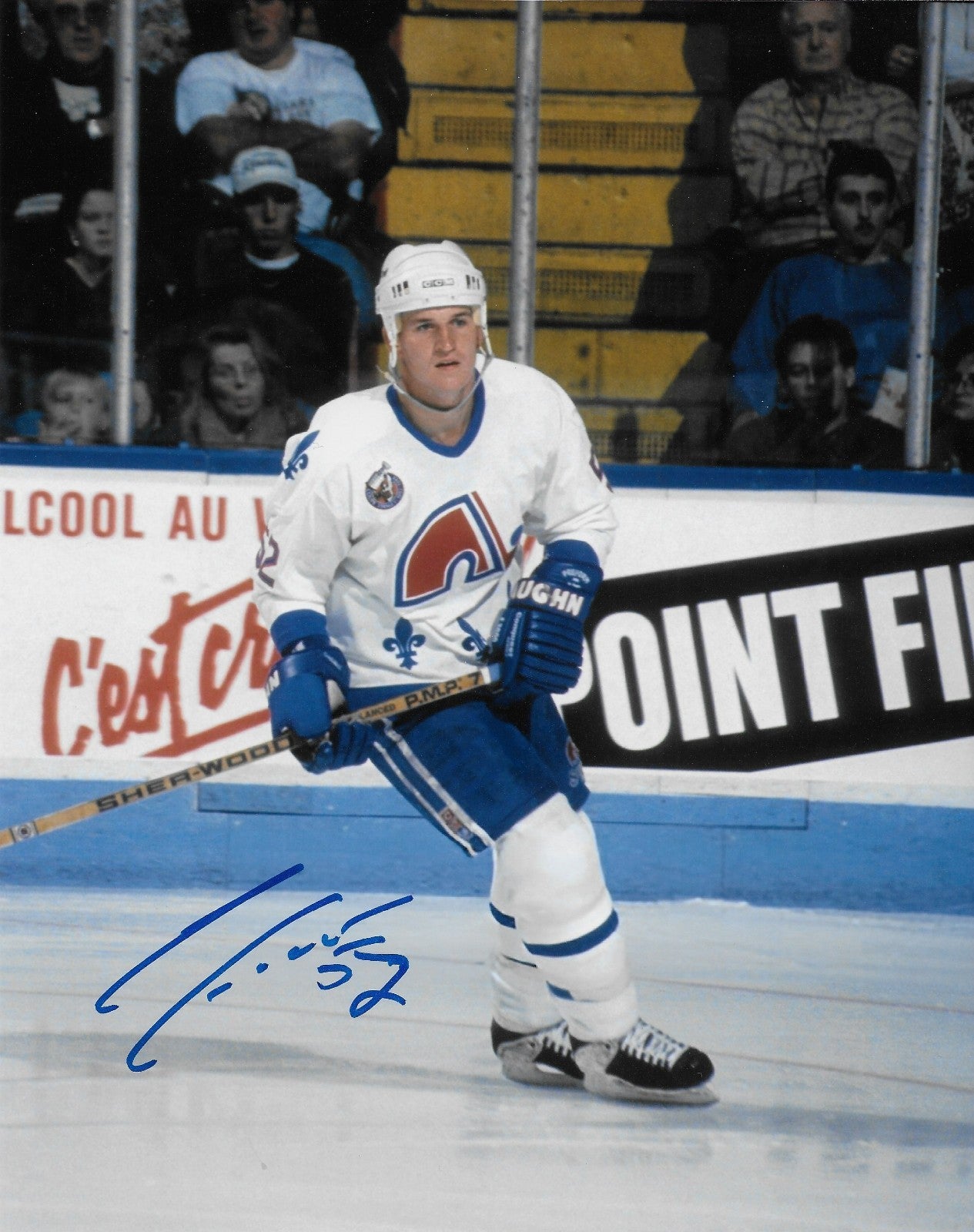 Signed Adam Foote Quebec Nordiques Autographed 8x10 Photo #2 Original