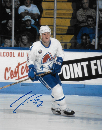 Signed Adam Foote Quebec Nordiques Autographed 8x10 Photo #2 Original