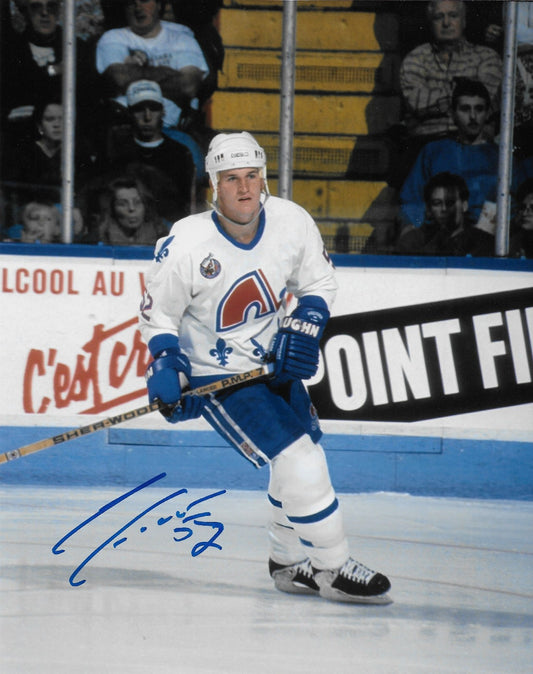 Signed Adam Foote Quebec Nordiques Autographed 8x10 Photo #2 Original
