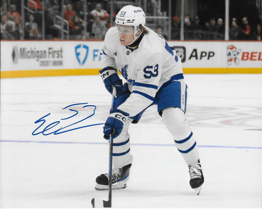 Signed Easton Cowan Toronto Maple Leafs Autographed 8x10 Photo #1 Original