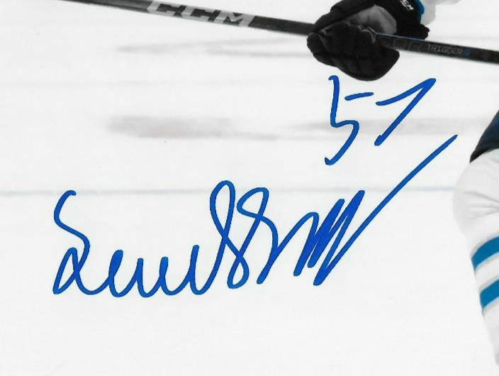 Signed Elias Salomonsson Winnipeg Jets Autographed 8x10 Photo #2 Original
