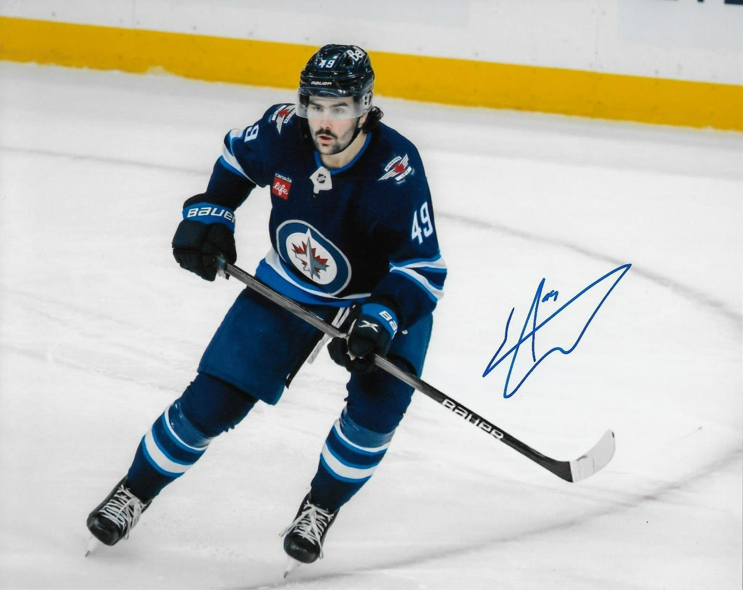 Signed Colby Barlow Winnipeg Jets Autographed 8x10 Photo #2 Original