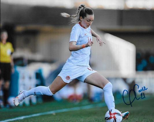 Signed Gabrielle Carle Team Canada Womens Soccer 8x10 Photo #4 Original