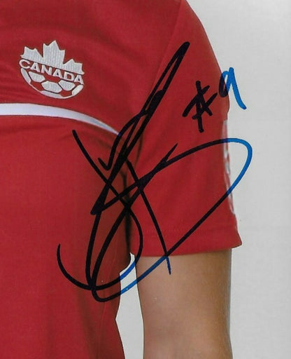 Signed  Josee Belanger Team Canada Womens Soccer 8x10 Photo #1 Original