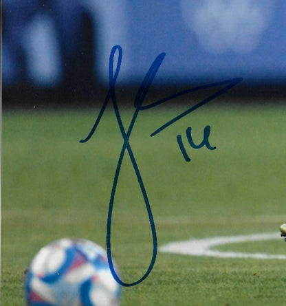Signed Janine Sonis Team Canada Womens Soccer 8x10 Photo #2 Original
