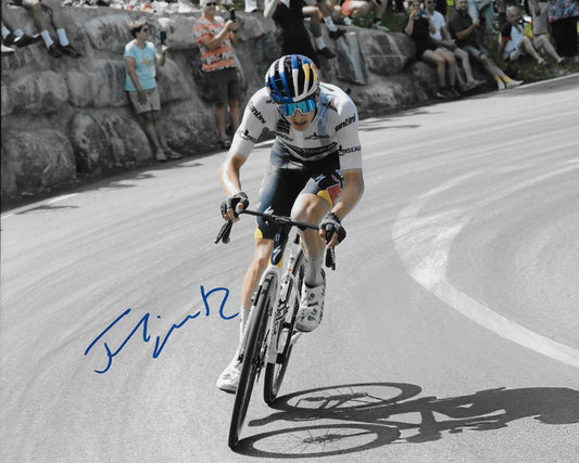 Signed Cycling Florian Lipowitz UCI Team Red Bull–BORA–Hansgrohe 8x10 Photo #2